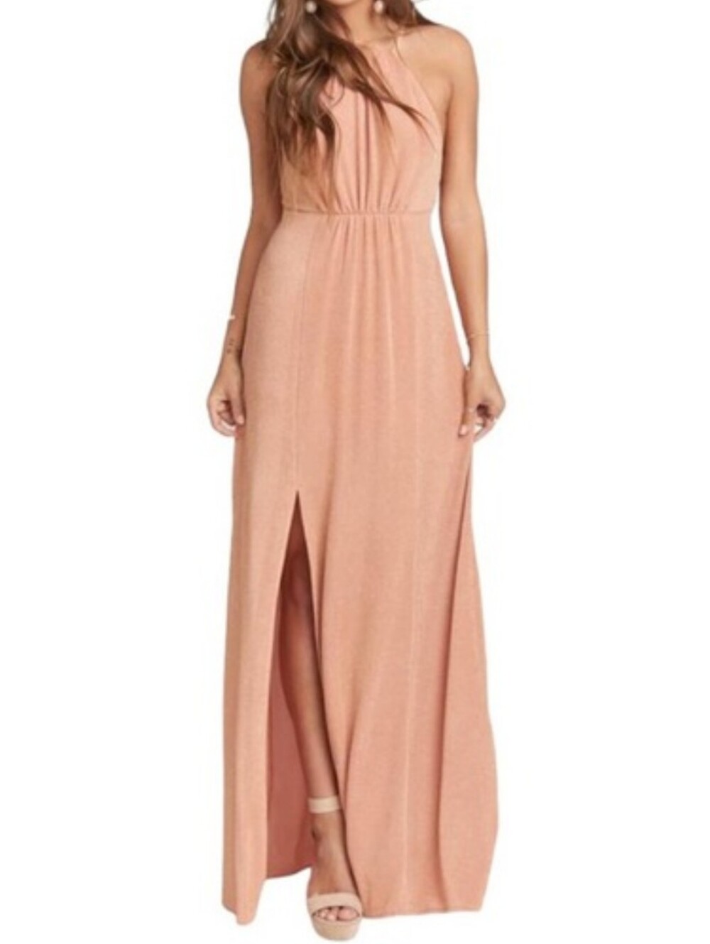 NWT Show Me Your Mumu Amanda Dancing Queen Sparkle Open Back Maxi Dress Sz Small